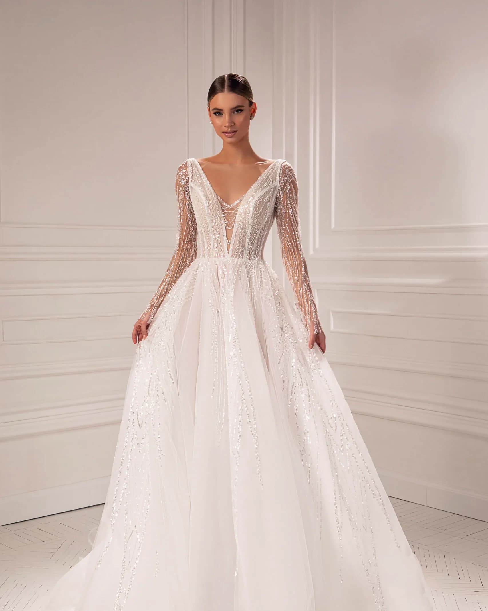 Hochzeitskleid Solothurn – A-Linien-Brautkleid aus Tüll bei CARUSO